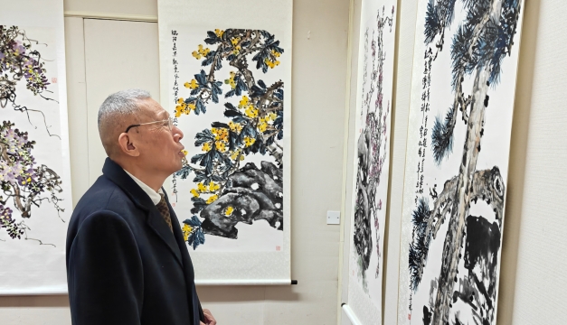 寫意花卉展現(xiàn)生命之美,！畫家王葵中國畫作品展開幕